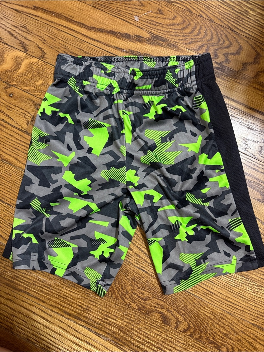 jumping beans Neon Green & Gray Camo Athletic Shorts